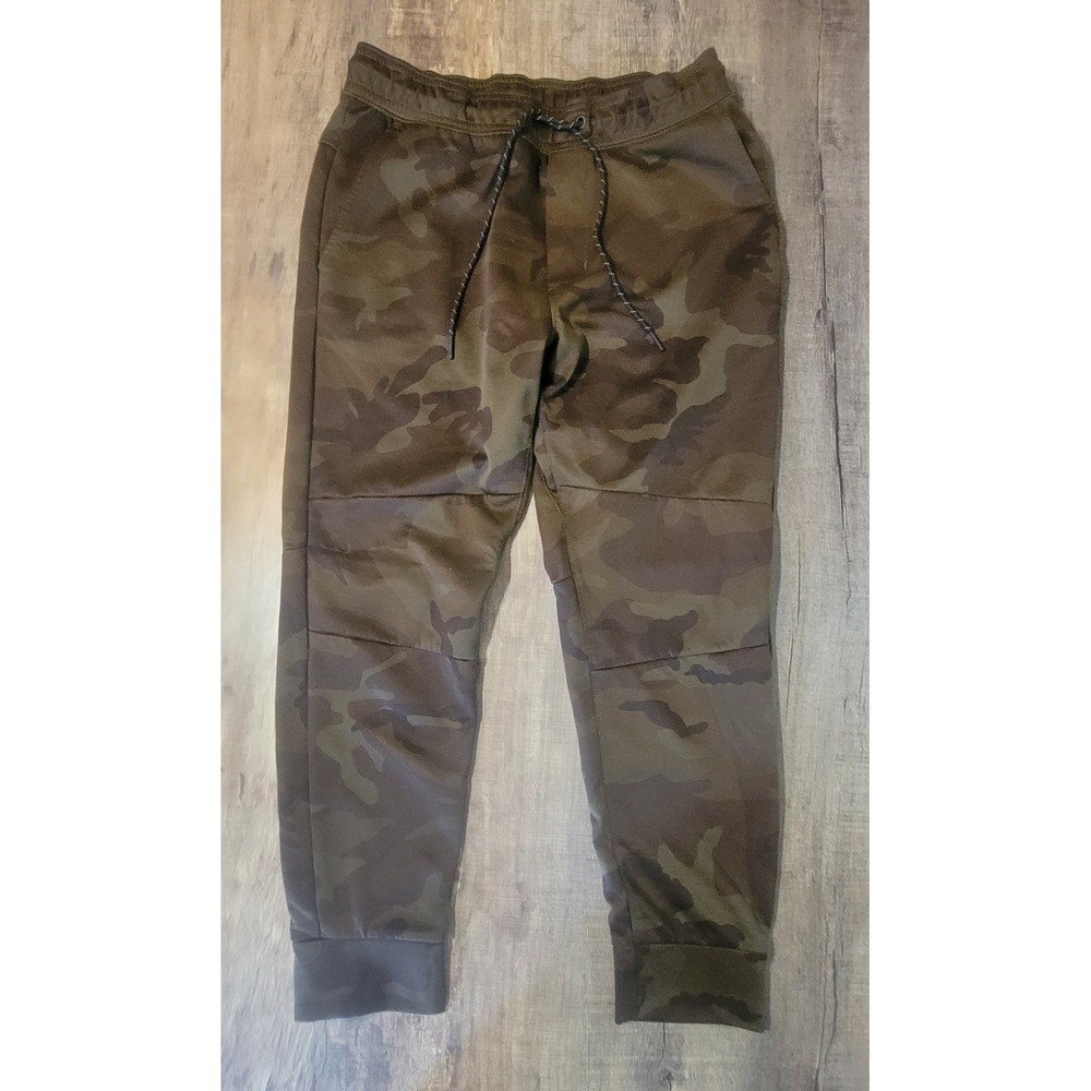 American Eagle Mens Camo Joggers Green Brown Activewear Sweatpants Medium EUC